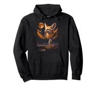 Mystique Fennec Fox Lunar Gaze Cosmic Night Sweat à Capuche