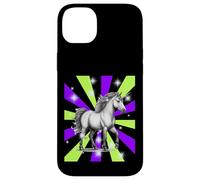 Mystique Licorne Licorne Animal fabuleux rétro années 60 Femme Enfant Coque pour iPhone 14 Plus