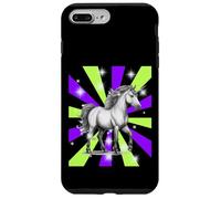 Mystique Licorne Licorne Animal fabuleux rétro années 60 Femme Enfant Coque pour iPhone 7 Plus/8 Plus