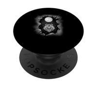 Mystique Lune Loups Animaux sauvages Halloween Animaux de la forêt Loup PopSockets PopGrip Adhésif