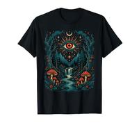 Mystique Oeil Forêt Nature Ésotérique Occulte Vector Art T-Shirt