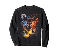 Mystique Okapi Pleine Lune Art Faune Sweatshirt