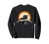 Mystique Rétro Majestic Cheval Esprit Animal Pleine Lune Nature Sweatshirt