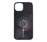 Mystique Soleil Lune Art Esthétique Spirituel Conception Coque pour iPhone 15 Plus