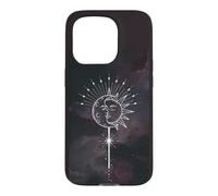 Mystique Soleil Lune Art Esthétique Spirituel Conception Coque pour iPhone 15 Pro