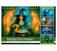 Mystische Hexen - Magische Frauen und finstere Nächte (Tischkalender 2026 DIN A5 quer), CALVENDO Monatskalender: Ein Kalender voller magischer Rituale ... Zaubermomente für Fantasyfans und Träumer.
