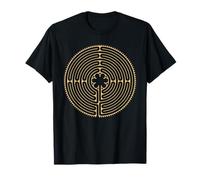 Mystisches Labyrinthe Chartes Frankreich Symétrie Géométrie T-Shirt