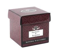 Mystix London | Patchouli et bergamote - Grande bougie parfumée 29 cl | Meilleur arôme pour la maison, la cuisine, le salon et la salle de bain | Parfait comme cadeau | Bocal en verre réutilisable