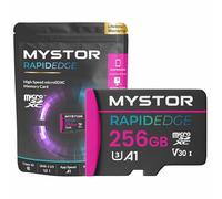 Mystor Carte mémoire Micro SD 256 Go pour caméra embarquée RedTiger, GKU, Vantrue Dash Cam 4K V30 UHS-1, Vantrue N2, N3, N4, N5, GKU D600, D700, D900, D600 Pro MicroSD 4K