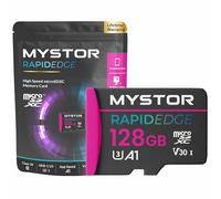 Mystor Carte mémoire Micro SD pour caméra de sécurité Reolink RLC 810A, 811A, 510A, 823S1, 520A, 820A, 833A, CX410, CX810, Argus 4 Pro, 1224A - Carte mémoire Micro SD 4K UHS-1 - 128 Go
