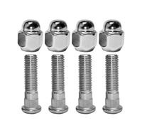 Mysttoo Lot de 8 écrous de roue M12 x 1,5 chromés compatibles avec Hyundai Sonata Elantra Tucson Santa Fe Genesis Sorento Veloster Kia Accent Sedona Forte Optima Sportage Rio Soul