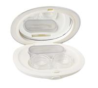 MYSUNBAR Étui à lentilles de contact pour homme et femme - Simple et élégant - Avec pince à épiler - Applicateur de lentilles de contact - Boîte de rangement - Multicolore - Organiseur de poche,