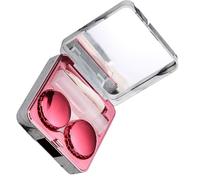 MYSUNBAR Étui pour lentilles de contact, mini étui de voyage élégant et simple pour lentilles de contact, miroir de surface en marbre mobile, étui pour lentilles de contact, multicolore, organisateur