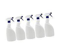 MYSUNBAR Lot de 5 flacons pulvérisateurs vides HPDE transparents et recyclables de 750 ml - Pour usage domestique et professionnel - Pistolet de pulvérisation parfait pour les produits chimiques,