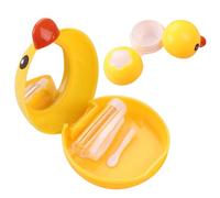 MYSUNBAR Mini étui à lentilles de contact en plastique avec motif animal mignon pour étudiants/enfants, facile à transporter, multicolore, Organiseur de poche