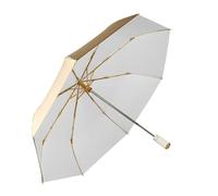 MYSUNBAR Parapluie de poche Ø 100 cm avec poignée automatique - Design ergonomique - Revêtement doré contre les dommages causés par l'humidité