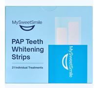 MySweetSmile Bandes Blanchissantes Dents PAP - Sans Danger pour l'Émail, Sans Sensibilité - Sans Peroxyde - Approuvées Par Les Dentistes - Marque Lauréate IndyBest - 21 Traitements - Saveur Menthe