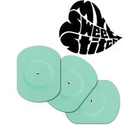 MySweetStitch - 10 x Freestyle Libre 1 & 2 pansement, Oval avec trou d'aération, Overpatch Ø 70 x 55 mm, protection capteur, imperméable, respirant, doux pour la peau, Fabriqué en Allemagne, Menthe