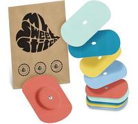 MySweetStitch - 10 x Freestyle Libre 1 & 2 pansement, Oval avec trou d'aération, Overpatch Ø 70 x 55 mm, protection capteur, imperméable, respirant, doux pour la peau, Fabriqué en Allemagne, Pastel