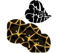 MySweetStitch - 10 x Freestyle Libre 1 & 2 pansement, Oval avec trou d'aération, Overpatch Ø 70 x 55 mm, protection capteur, imperméable, respirant, doux pour la peau, Fabriqué en Allemagne, Savannah