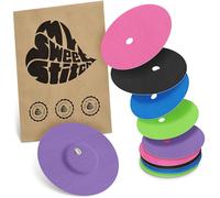 MySweetStitch - 10 x Freestyle Libre 3 pansement Rond avec trou de ventilation, Overpatch Ø 60 mm, protection capteur, imperméable, respirant, doux pour la peau, Fabriqué en Allemagne, Arc-en-ciel