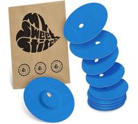 MySweetStitch - 10 x Freestyle Libre 3 pansement Rond avec trou de ventilation, Overpatch Ø 60 mm, protection capteur, imperméable, respirant, doux pour la peau, Fabriqué en Allemagne, Bleu