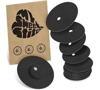 MySweetStitch - 10 x Freestyle Libre 3 pansement Rond avec trou de ventilation, Overpatch Ø 60 mm, protection capteur, imperméable, respirant, doux pour la peau, Fabriqué en Allemagne, Noir