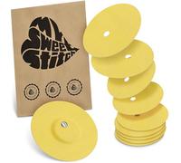 MySweetStitch - 10 x Freestyle Libre 3 pansement Rond avec trou de ventilation, Overpatch Ø 60 mm, protection capteur, imperméable, respirant, doux pour la peau, Fabriqué en Allemagne, Jaune