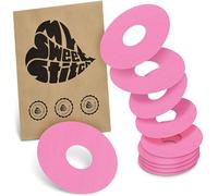 MySweetStitch - 10 x Freestyle Libre 3 pansement Rond, Ringpatch Ø 60 mm, intérieur Ø 20 mm, protection capteur, imperméable, respirant, doux pour la peau, Fabriqué en Allemagne, Rose