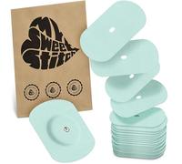 MySweetStitch - 25 x Freestyle Libre 1 & 2 pansement, Oval avec trou d'aération, Overpatch Ø 70 x 55 mm, protection capteur, imperméable, respirant, doux pour la peau, Fabriqué en Allemagne, Menthe