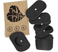MySweetStitch - 25 x Freestyle Libre 1 & 2 pansement, Oval avec trou d'aération, Overpatch Ø 70 x 55 mm, protection capteur, imperméable, respirant, doux pour la peau, Fabriqué en Allemagne, Noir