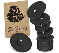 MySweetStitch - 25 x Freestyle Libre 3 pansement Rond avec trou de ventilation, Overpatch Ø 60 mm, protection capteur, imperméable, respirant, doux pour la peau, Fabriqué en Allemagne, Noir
