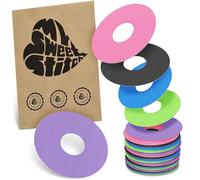 MySweetStitch - 25 x Freestyle Libre 3 pansement Rond, Ringpatch Ø 60 mm, intérieur Ø 20 mm, protection capteur, imperméable, respirant, doux pour la peau, Fabriqué en Allemagne, Arc-en-ciel