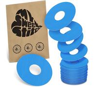 MySweetStitch - 25 x Freestyle Libre 3 pansement Rond, Ringpatch Ø 60 mm, intérieur Ø 20 mm, protection capteur, imperméable, respirant, doux pour la peau, Fabriqué en Allemagne, Bleu