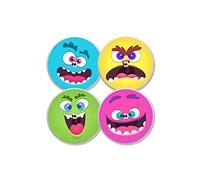 MySweetStitch - 4x Stickers pour capteur Freestyle Libre 1 & 2, Monstre Sucré avec trou d'aération, Fabriqué en Allemagne