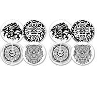 MySweetStitch - 4x Stickers pour capteur Freestyle Libre 1 & 2, Wild avec trou d'aération, Fabriqué en Allemagne (Lot de 2)