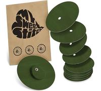 MySweetStitch - Dexcom G7 Overpatch 10x Pansement rond, adhérence extra forte au-dessus du capteur, imperméable et doux pour la peau, hypoallergénique, Fabriqué en Allemagne, Olive