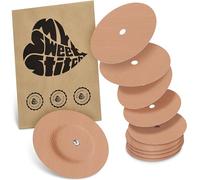MySweetStitch FreeStyle Libre 1/2 Overpatch - 10x patchs de fixation ronds, maintien extra fort sur le capteur, imperméable & doux pour la peau, hypoallergénique, Made in Germany, Beige