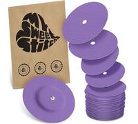 MySweetStitch FreeStyle Libre 1/2 Overpatch - 25x patchs de fixation ronds, maintien extra fort sur le capteur, imperméable & doux pour la peau, hypoallergénique, Made in Germany, Purple