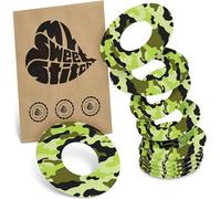 MySweetStitch FreeStyle Libre 1/2 Ringpatch - 10x patchs anneau ronds, maintien extra fort autour du capteur, imperméable & doux pour la peau, hypoallergénique, Made in Germany, Camouflage
