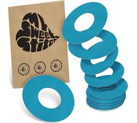 MySweetStitch FreeStyle Libre 1/2 Ringpatch - 10x patchs anneau ronds, maintien extra fort autour du capteur, imperméable & doux pour la peau, hypoallergénique, Made in Germany, Petrol
