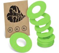 MySweetStitch FreeStyle Libre 1/2 Ringpatch - 10x patchs anneau ronds, maintien extra fort autour du capteur, imperméable & doux pour la peau, hypoallergénique, Made in Germany, Lime