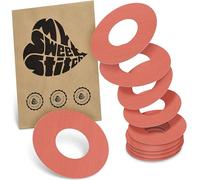 MySweetStitch FreeStyle Libre 1/2 Ringpatch - 10x patchs anneau ronds, maintien extra fort autour du capteur, imperméable & doux pour la peau, hypoallergénique, Made in Germany, Coral