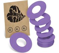 MySweetStitch FreeStyle Libre 1/2 Ringpatch - 10x patchs anneau ronds, maintien extra fort autour du capteur, imperméable & doux pour la peau, hypoallergénique, Made in Germany, Purple