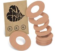 MySweetStitch FreeStyle Libre 1/2 Ringpatch - 10x patchs anneau ronds, maintien extra fort autour du capteur, imperméable & doux pour la peau, hypoallergénique, Made in Germany, Beige