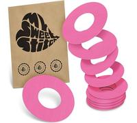 MySweetStitch FreeStyle Libre 1/2 Ringpatch - 10x patchs anneau ronds, maintien extra fort autour du capteur, imperméable & doux pour la peau, hypoallergénique, Made in Germany, Pink