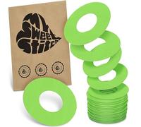 MySweetStitch FreeStyle Libre 1/2 Ringpatch - 25x patchs anneau ronds, maintien extra fort autour du capteur, imperméable & doux pour la peau, hypoallergénique, Made in Germany, Lime