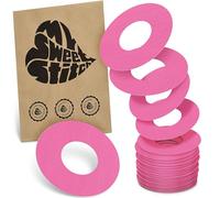 MySweetStitch FreeStyle Libre 1/2 Ringpatch - 25x patchs anneau ronds, maintien extra fort autour du capteur, imperméable & doux pour la peau, hypoallergénique, Made in Germany, Pink
