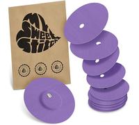 MySweetStitch FreeStyle Libre 3/3 Plus Overpatch - 10x patchs de fixation ronds, maintien extra fort sur le capteur, imperméable & doux pour la peau, hypoallergénique, Made in Germany, Purple