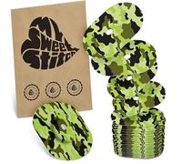 MySweetStitch FreeStyle Libre 3/3 Plus Overpatch - 25x fixation patches oval, extra strong hold over sensor, waterproof & skin-friendly, hypoallergenic, Made in Germany, Camouflage